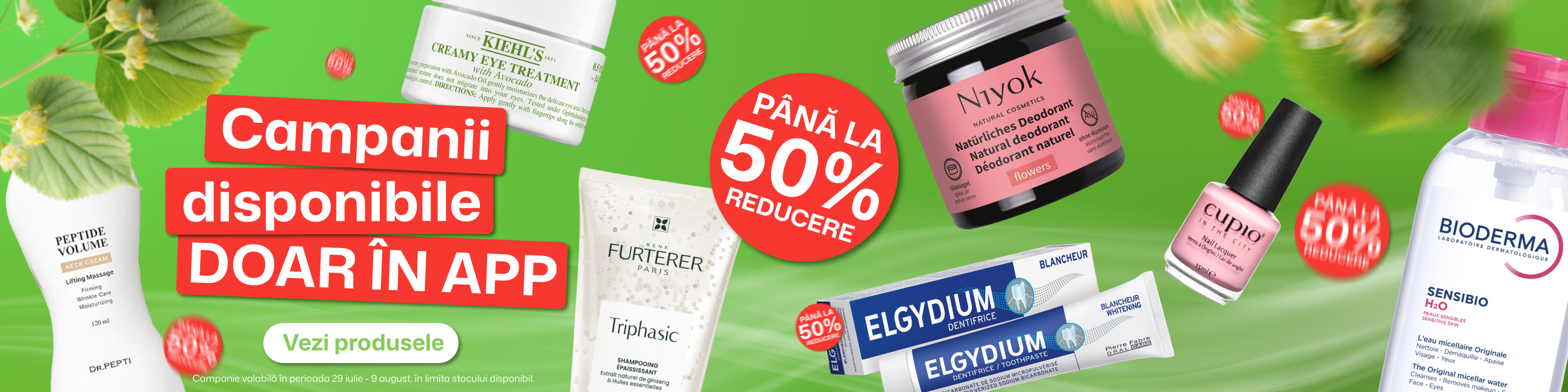 Promo lansare - exclusiv app